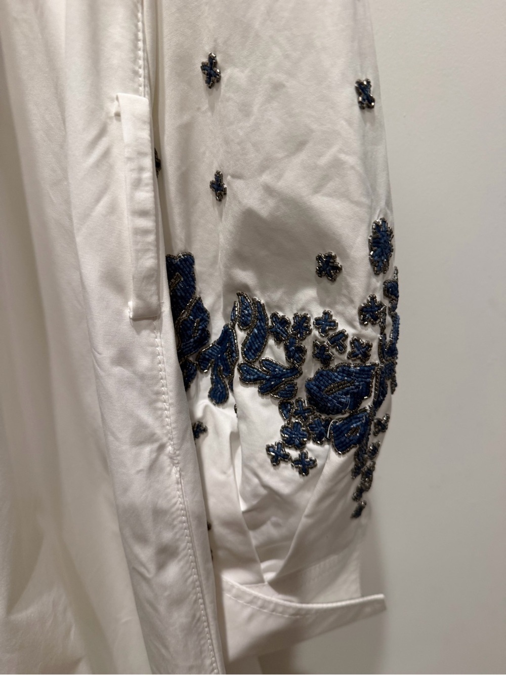 Valentino Garavani embroidered compact poplin dress sz 40 - Picture 6 of 9